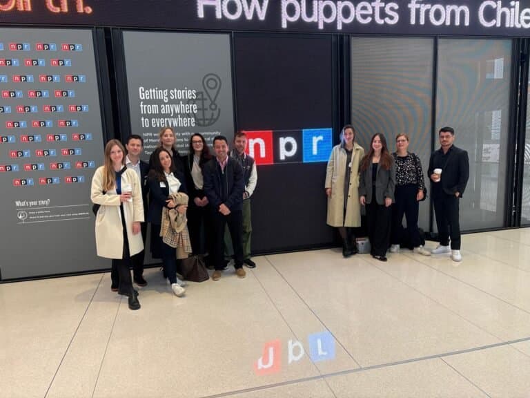 RIAS participants visiting the NPR newsroom